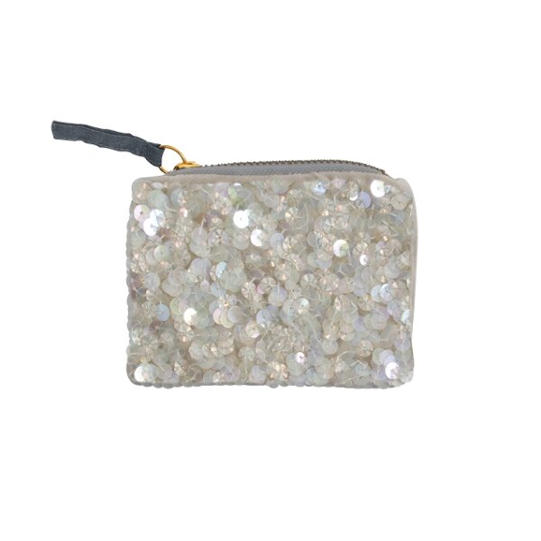 Münztasche all over Pailletten