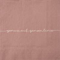 Serviette Genuss auf ganzer Linie