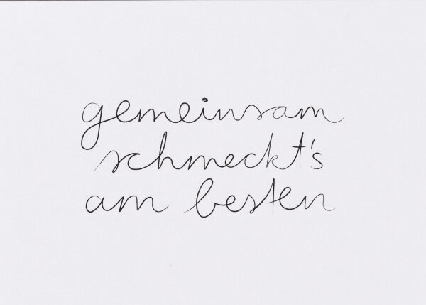 Karte – Gemeinsam schmeckts am besten