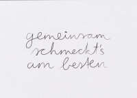 Karte – Gemeinsam schmeckts am besten