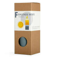 Stumpenkerze - Fehlende Worte Trost