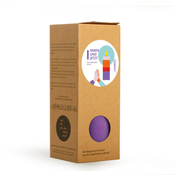 Stumpenkerze - FREUNDSCHAFT