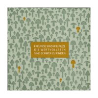 Serviette Freunde sind wie Pilze