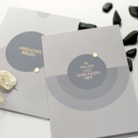 Goldpunkt Kondolenzkarte - Herzliches Beileid