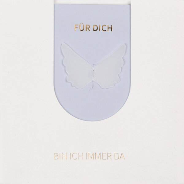 Transparentmotiv Karte – Engelsflügel