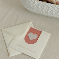 Transparentmotiv Karte – Herz