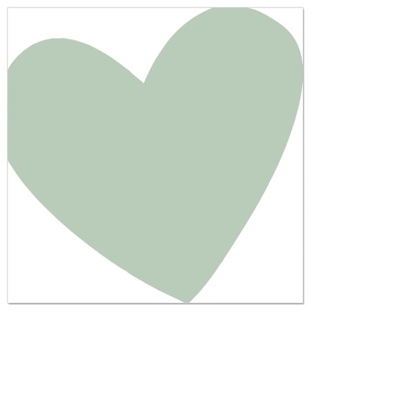 Cocktailservietten – Herz lindgrün