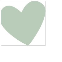 Cocktailservietten – Herz lindgrün