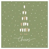 Servietten - pistazie Gläser/cheers