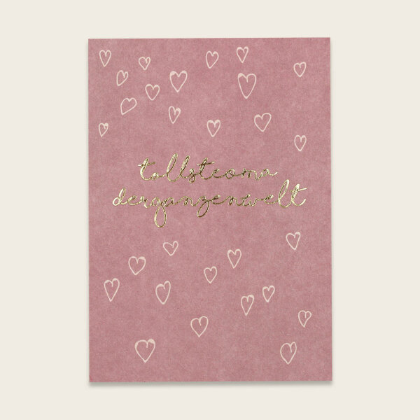 Postkarte mit Goldeffekten – Tollste Oma der ganzen Welt