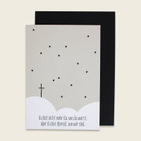 Klappkarte Trauer “Du bist nicht mehr …”