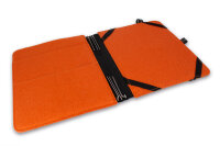 TB iPad Leder/Filz +3Klammern – orange