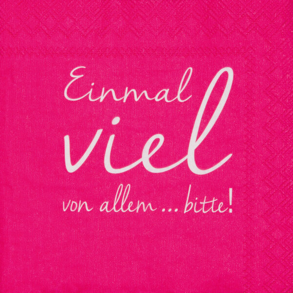 Cocktailservietten – Einmal viel von allem...bitte!