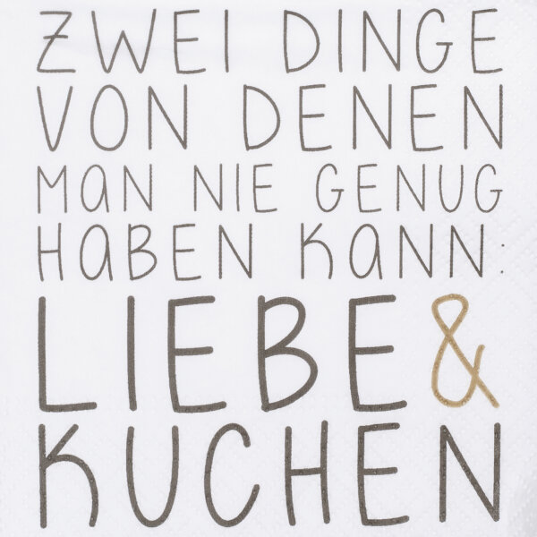 Cocktailservietten – Zwei Dinge von denen