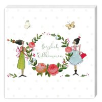 Cocktailservietten – Herzlich Willkommen