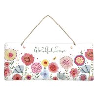 Blechschild Flower Power