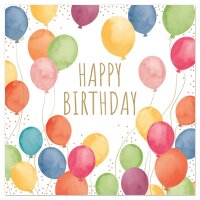 Servietten – Happy Birthday Luftballons