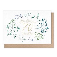 Klappkarte – 70. Geburtstag