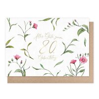 Klappkarte – 80. Geburtstag