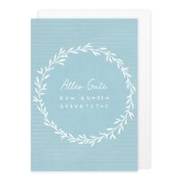 Klappkarte – zum runden Geburtstag