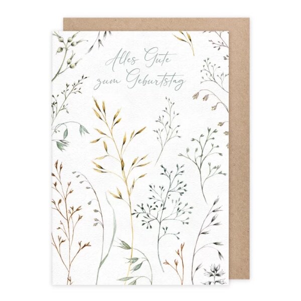 Klappkarte – Gräser