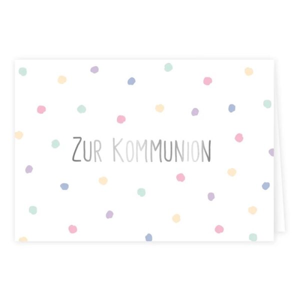Klappkarte – Zur Kommunion