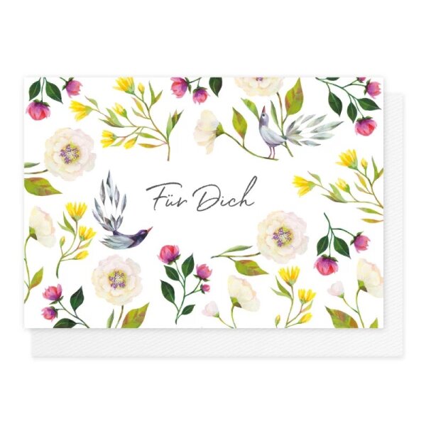 Klappkarte – Blütenpracht