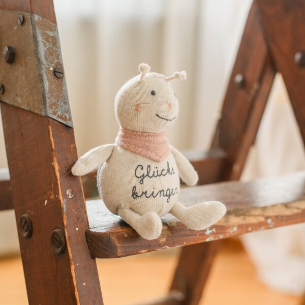 Marienkäfer "Glücksbringer" creme/blau/rosa