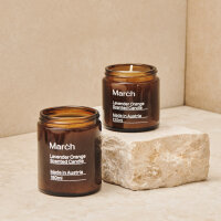 March Duftkerze Lavender Orange Scented