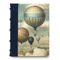 Halb-Leder Journal – Heißluftballon
