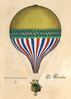 Bomo Klappkarte mit Kuvert - "Le Tricolor" Balloon