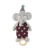 Strickspieluhr Elefant mit Hütchen
