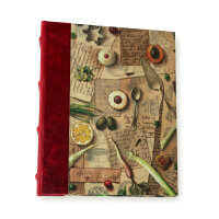 Bomo Halbledergebundenes Rezeptbuch