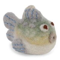 Filz grün/grauer Kugelfisch