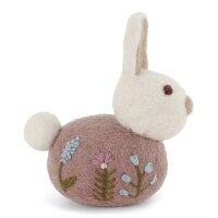 Filz sitzender Hase lavendel