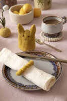 Filz ocker Eierwärmer - Hase