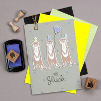 Stempelkissen beige - groß