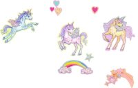 Stickerrolle - Einhorn Paradies