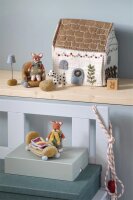 Filz: Lehnstuhl, Polster, Stehlampe