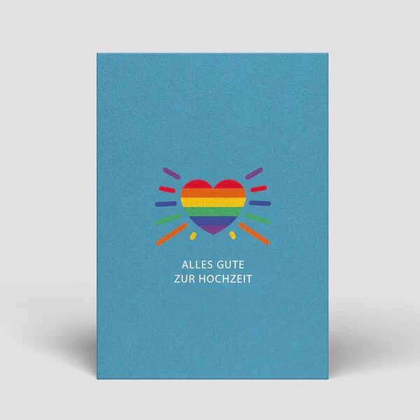 Postkarte Hochzeit - Diversity