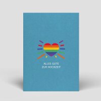 Postkarte Hochzeit - Diversity