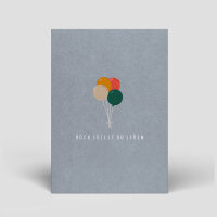 Postkarte Geburtstag "Hoch sollst du leben"