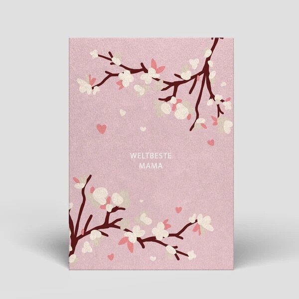Postkarte Muttertag - Weltbeste Mama