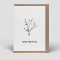 Klappkarte "Herzliches Beileid"