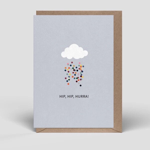 Klappkarte "Konfettiregen"