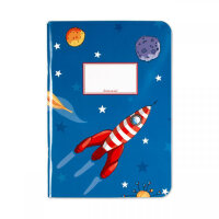 Notizheft A5 kariert Rakete Raumfahrt