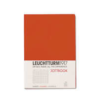 Jottbook A6 kariert rot