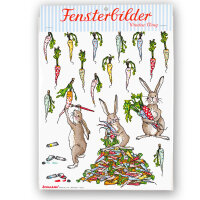 Fensterbilder Möhrenhase