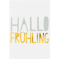 Postkarte Ostern – Hallo Frühling