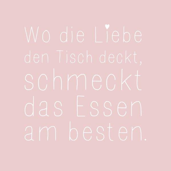 Servietten – Wo die Liebe …